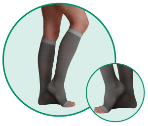 Juzo Silver Soft Knee High / Calf Stockings (Mens & Womens)