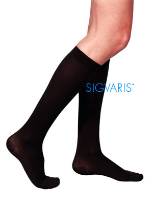 Sigvaris Cotton Knee Highs / Calf Stockings Closed Toe (Mens & Womens)