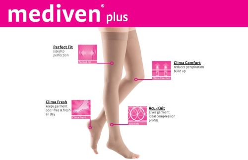 Mediven Plus - Knee High 20-30mmHg Compression Stocking (Extra Wide  Calf/Open Toe)